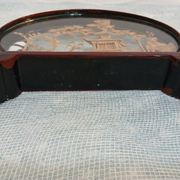 Chinese Cork Diorama-Pandas in Garden with Pagoda and Trees - Picture 7 of 8